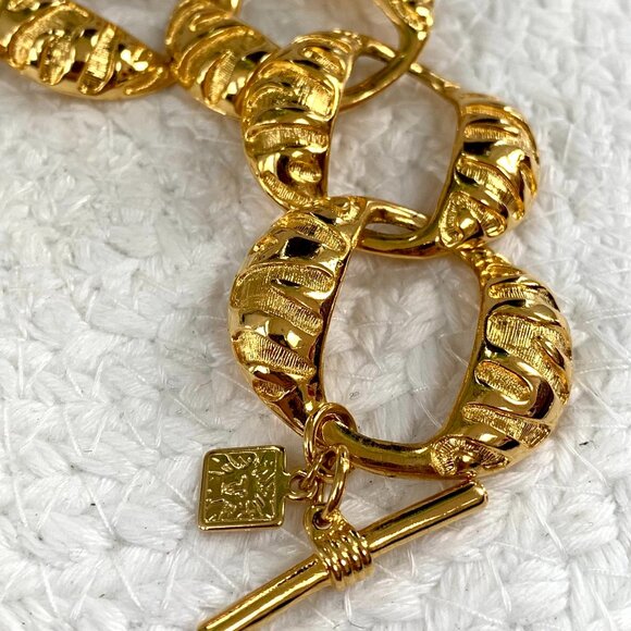 Vtg ANNE KLEIN Chunky Bracelet - Picture 3 of 11